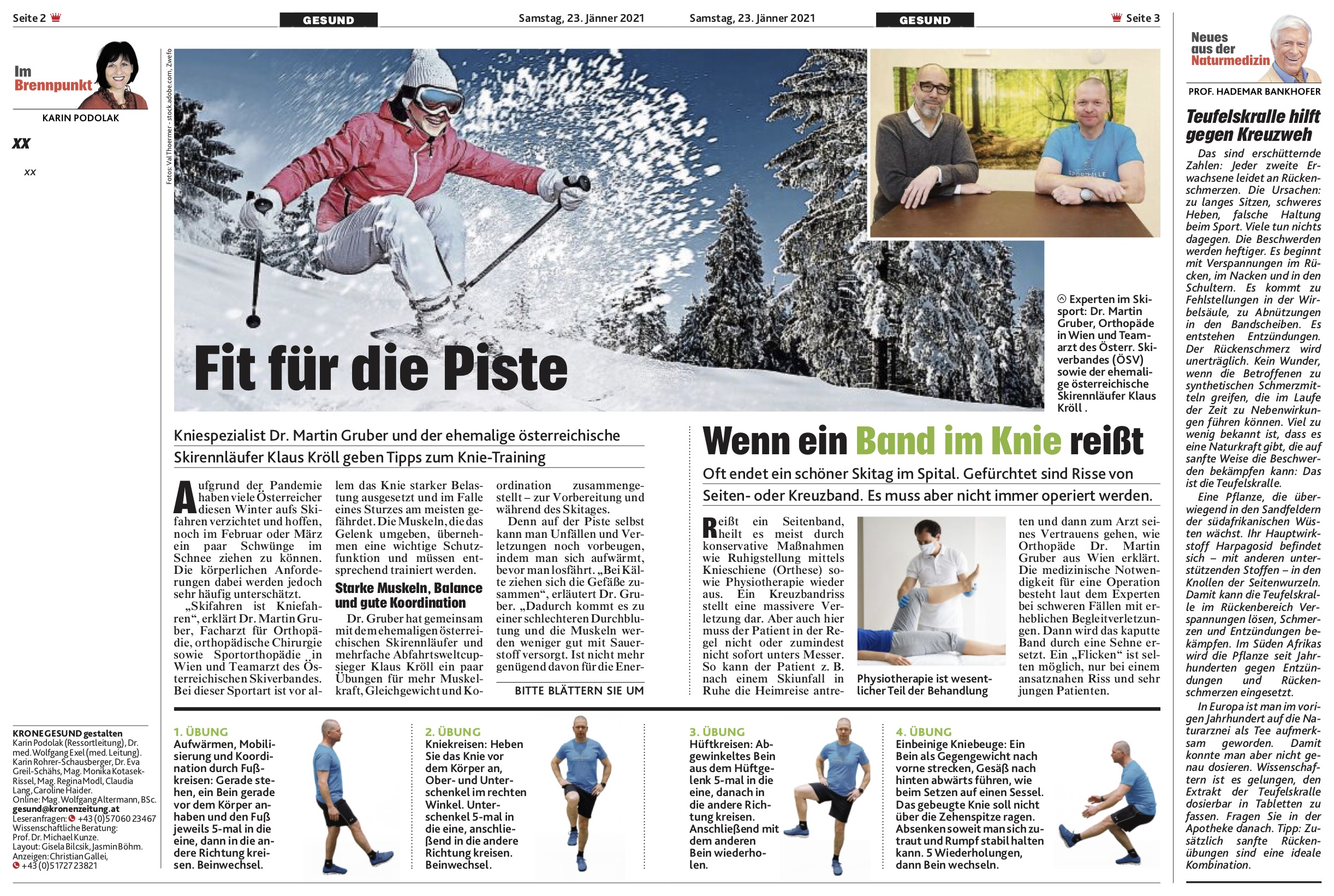 Tipps Zum Knie Training Orthop De Wien Dr Martin Gruber